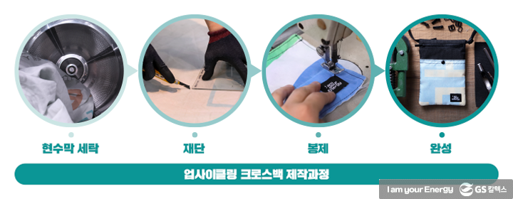 현수막의 두번째 쓸모, 크로스백으로 재탄생 하다 3 현수막의 두번째 쓸모, 크로스백으로 재탄생 하다 | magazine upcycling crossbag process