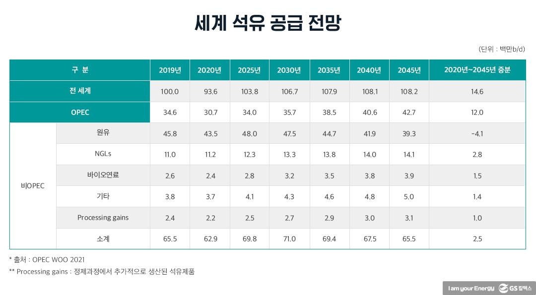 OPEC WOO를 통해 본 석유시장 장기 전망 5 OPEC WOO를 통해 본 석유시장 장기 전망 | 20211124 01 05