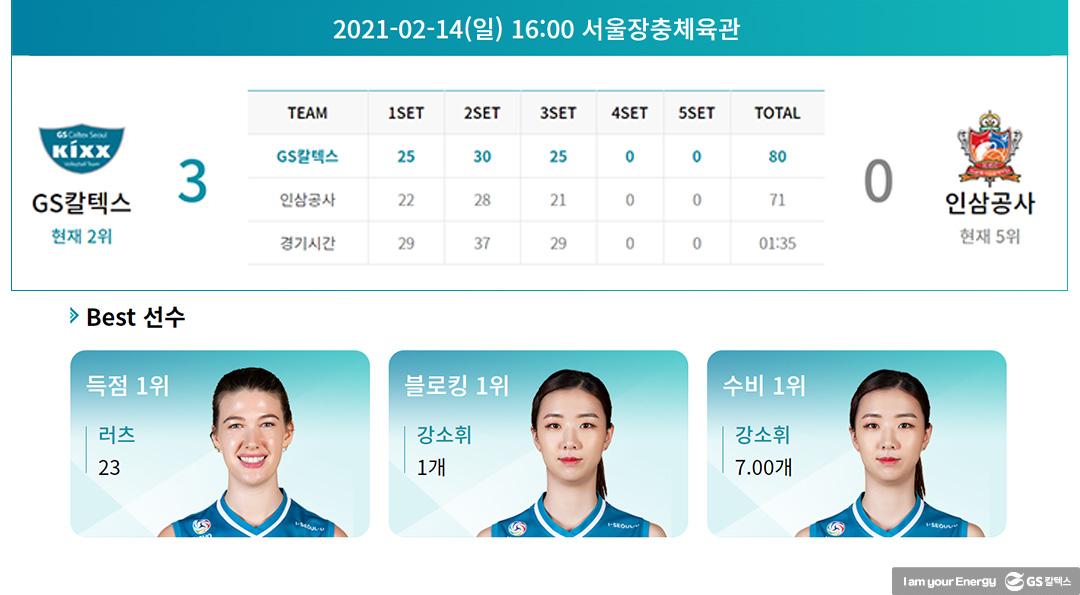 GS칼텍스만의 색으로 분위기 반등! V-리그 5라운드 하이라이트 5 GS칼텍스만의 색으로 분위기 반등! V-리그 5라운드 하이라이트 | 20210226 01 05 720x397 1