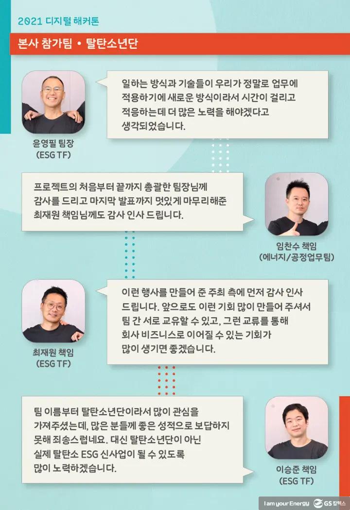 DX에 대한 GS칼텍스 구성원들의 열정 확인! ‘디지털 해커톤’ 현장 5 DX에 대한 GS칼텍스 구성원들의 열정 확인! ‘디지털 해커톤’ 현장 | magazine 2021 digital hackaton 06