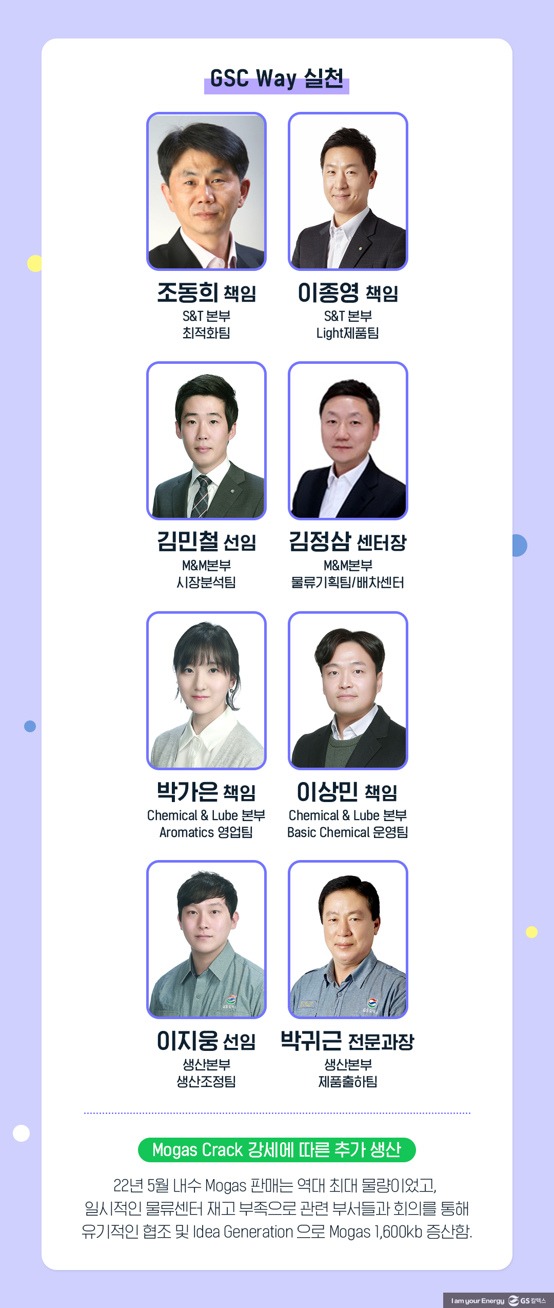 GS칼텍스를 빛낸 81인, ‘2023년 GSC Way 실천우수자’를 만나다! 17 GS칼텍스를 빛낸 81인, ‘2023년 GSC Way 실천우수자’를 만나다! | 2023 gsc way 17