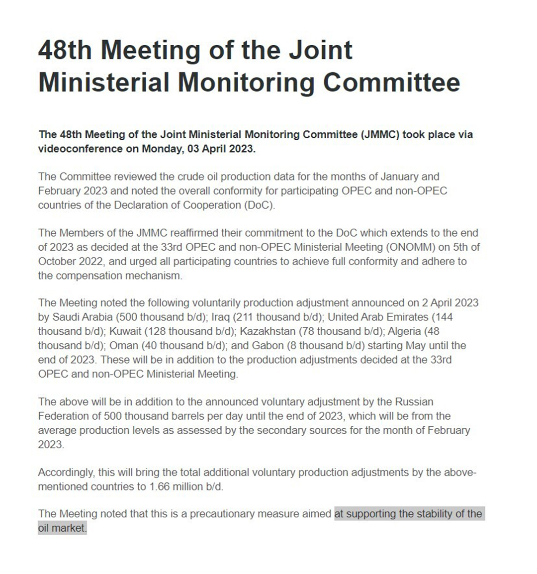 OPEC+ 카르텔, 석유 시장 장악력을 확대하다 2 OPEC+ 카르텔, 석유 시장 장악력을 확대하다