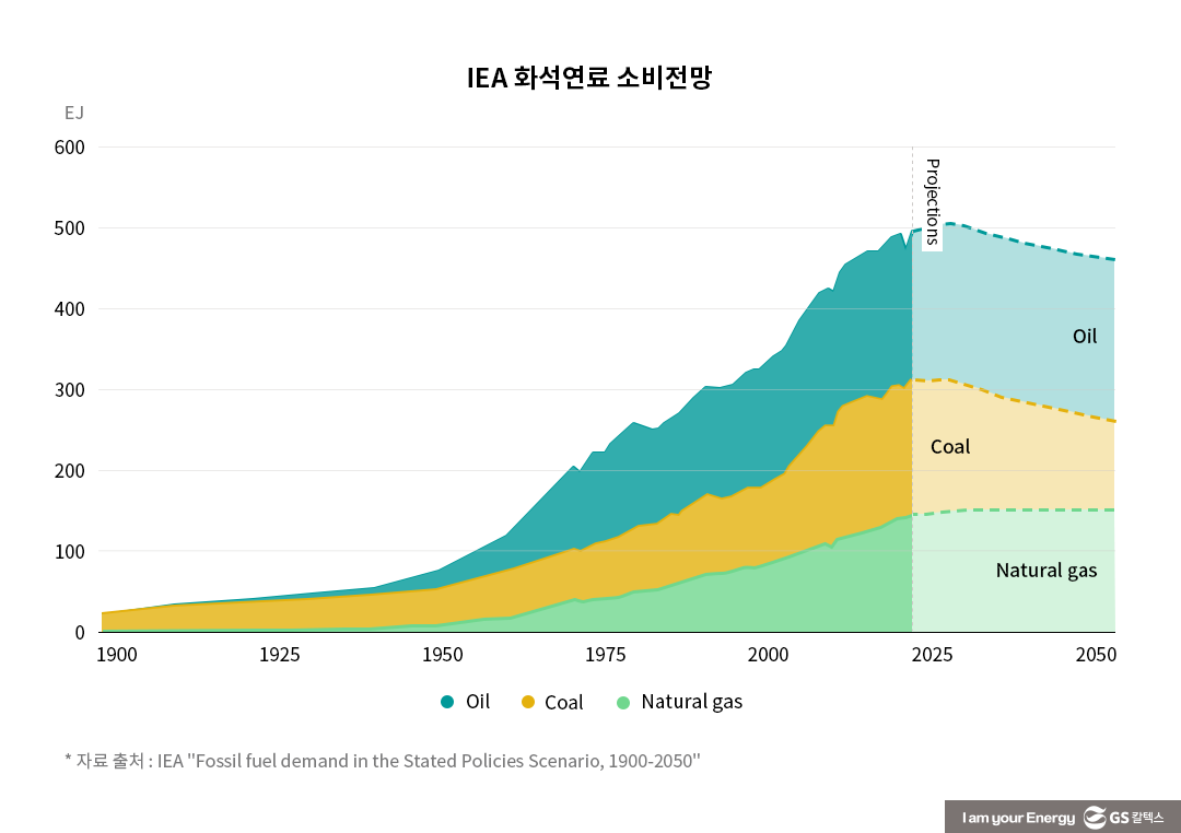 IEA 화석연료 소비전망