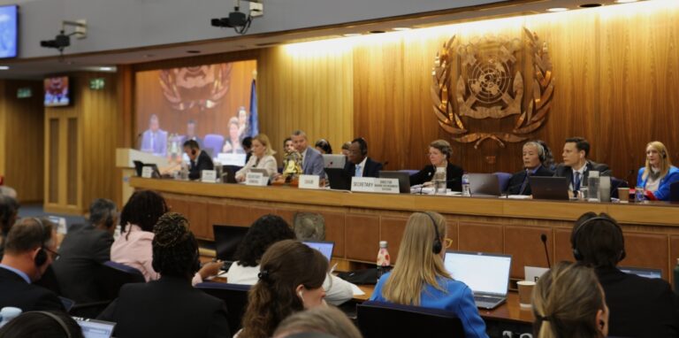 GS칼텍스 바이오선박유 운송 규정 관련으로 지난 4월 7~11일 영국 런던 IMO본부에서 개최된 83차 MEPC(해양환경보호위원회)회의 장면 (출처: IMO공식홈페이지)